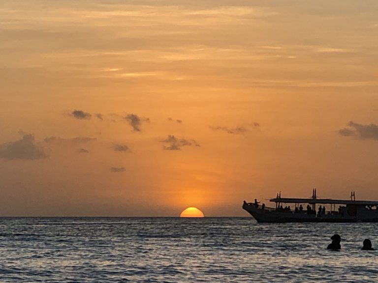 Pôr do sol em Boracay, nas Filipinas